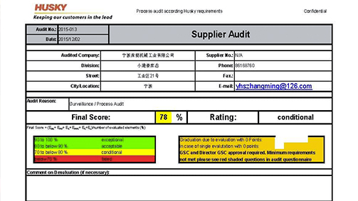 派挺获得赫斯基涂装加工认证！