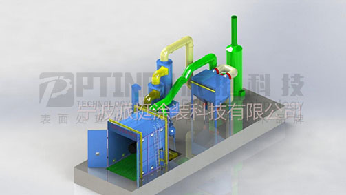 宁波派挺为某外企打造全新双效节能自动回收喷砂房