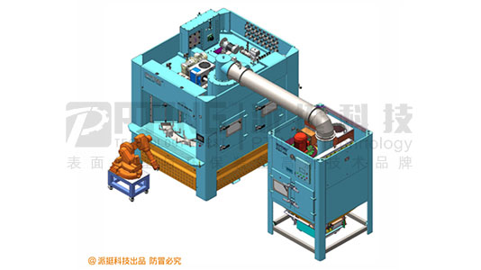 智能转台式喷砂机 PT-TF1800-16A