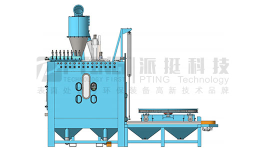 吸入式电动转台喷砂机 PT-MF2323-12A